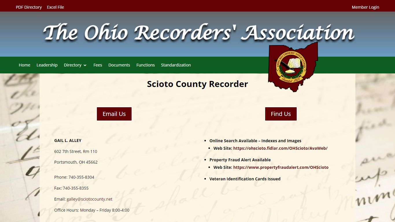 Scioto County Recorder | Ohio Recorders' Association